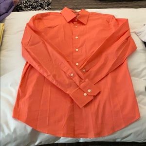 Coral button down